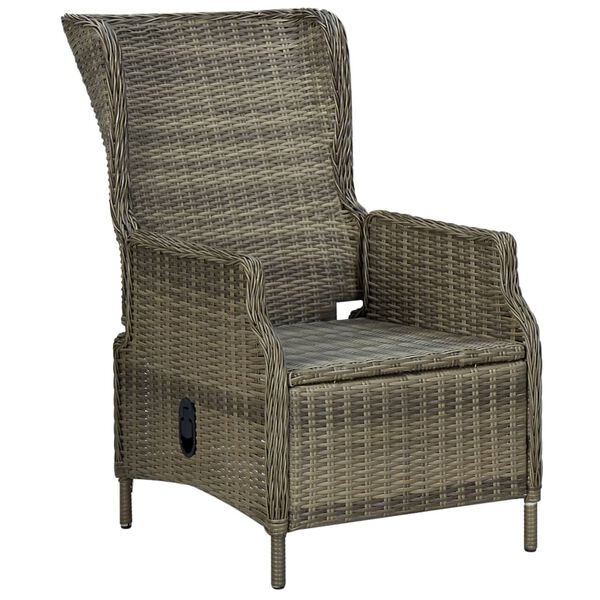 vidaXL 7 Piece Garden Dining Set Brown