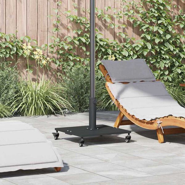 vidaXL Outdoor Umbrella Bases Black 45 x 45 x 31.5 cm Steel