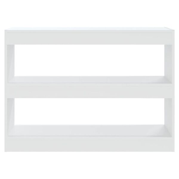 vidaXL Book Cabinet/Room Divider White 100x30x72 cm