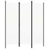 vidaXL 3-Panel Room Divider White 150x180 cm