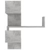 vidaXL Wall Corner Shelf Concrete Grey 40x40x50 cm Engineered Wood