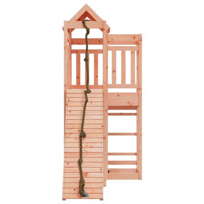 vidaXL Playhouse with Climbing Wall Solid Wood Douglas