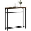 vidaXL Console Table Brown Oak 75x19.5x75 cm Engineered Wood