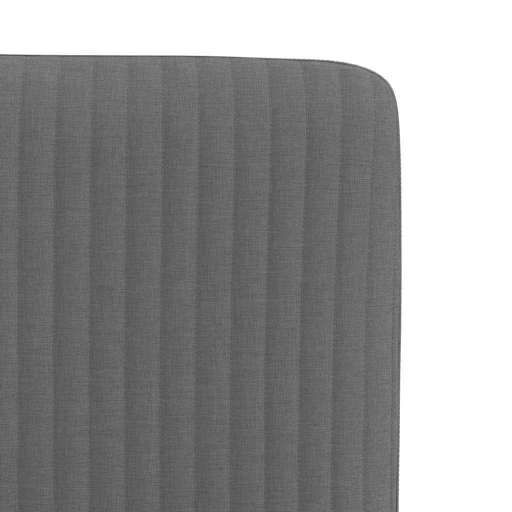 vidaXL Dining Chairs 2 pcs Dark Grey Fabric