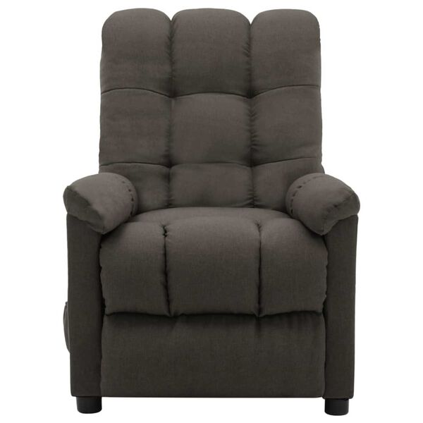 vidaXL Electric Massage Chair Taupe Fabric