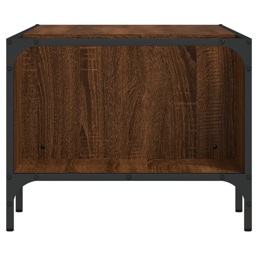 vidaXL Coffee Table with Rack Brown Oak 100x51x40 cm Engineered Wood