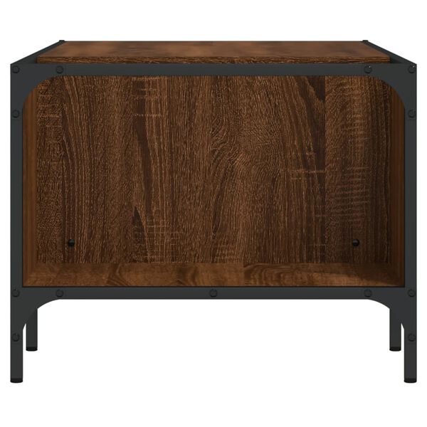 vidaXL Coffee Table with Rack Brown Oak 100x51x40 cm Engineered Wood