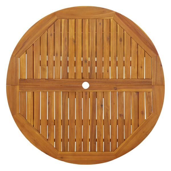 vidaXL Folding Garden Table 110 cm Solid Acacia Wood