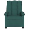 vidaXL Massage Recliner Chair Dark Green Fabric