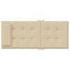 vidaXL Highback Chair Cushions 4 pcs Beige Oxford Fabric