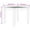 vidaXL 5 Piece Garden Dining Set Solid Wood Teak