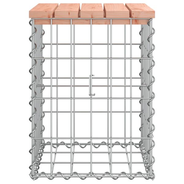 vidaXL Garden Bench Gabion Design 33x31x42 cm Solid Wood Douglas