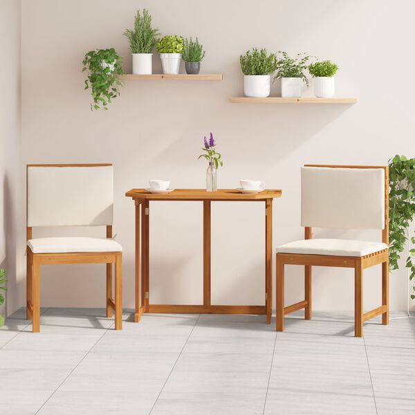 vidaXL Armless Garden Chair 2 pcs Brown 50 x 50 x 91cm