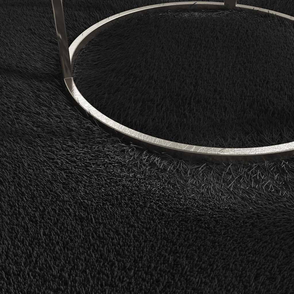 vidaXL Washable Rug Soft Shaggy Black 160x230 cm Anti Slip