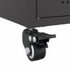 vidaXL Bedside Cabinet Black 36x39x59 cm Steel