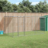 vidaXL Outdoor Dog Kennel Galvanised Steel with Roof 7.26 m&sup2;