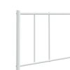vidaXL Metal Headboard White 100 cm
