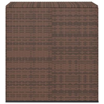 vidaXL Garden Cushion Box PE Rattan 100x49x103.5 cm Brown