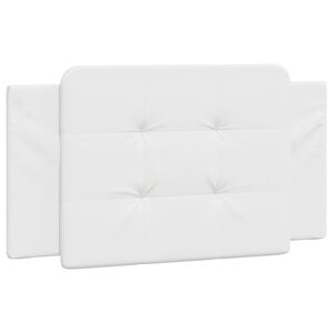 vidaXL Headboard Cushion "Zadar" White 100 cm Faux Leather