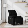 vidaXL Electric Massage Recliner Chair Black Fabric