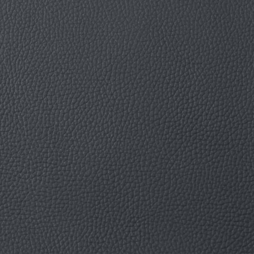 vidaXL Massage Recliner Chair Black Real Leather
