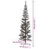 vidaXL Slim Christmas Tree Black 180 cm