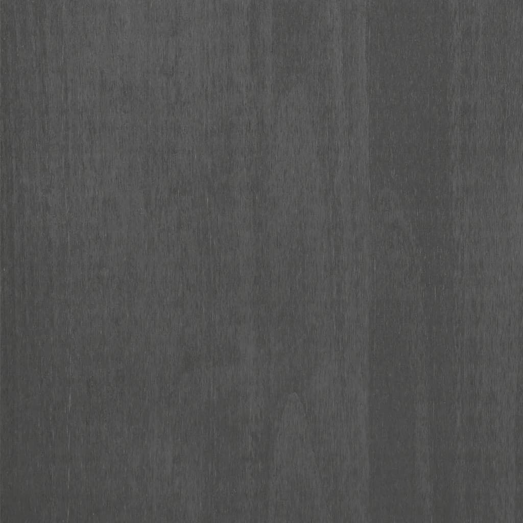 vidaXL Sideboard HAMAR Dark Grey 113x40x80 cm Solid Wood Pine
