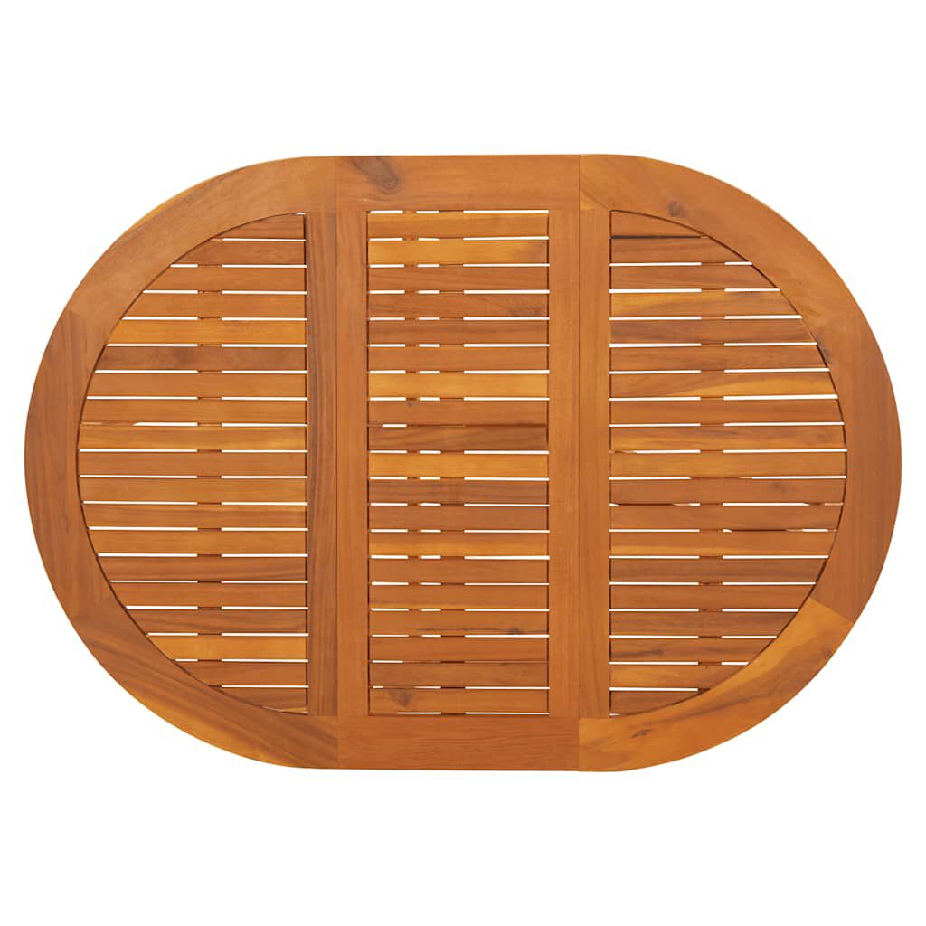 vidaXL Garden Table 130x90x72 cm Solid Acacia Wood