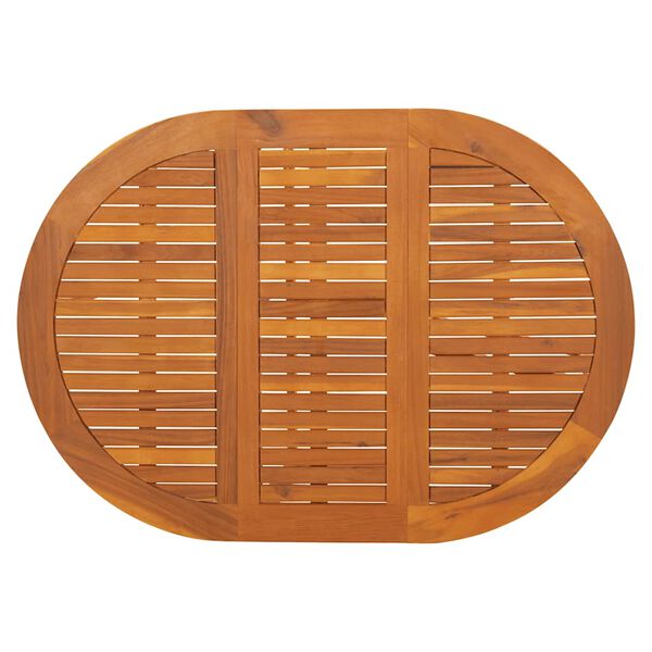 vidaXL Garden Table 130x90x72 cm Solid Acacia Wood