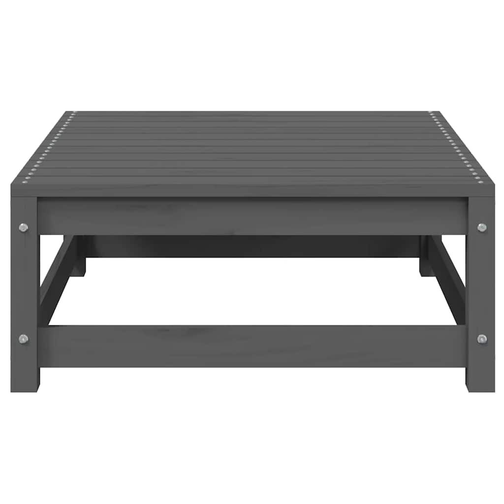 vidaXL 3 Piece Garden Lounge Set Grey Solid Pinewood