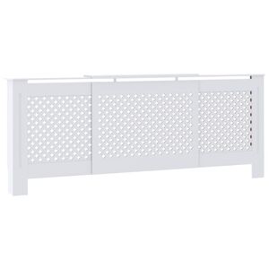 vidaXL MDF Radiator Cover White 205 cm