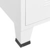 vidaXL Industrial TV Cabinet White 105x35x42 cm Metal