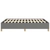 vidaXL Bed Frame without Mattress Dark Grey 137x190 cm Full Fabric