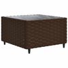 vidaXL 11 Piece Garden Lounge Set with Cushions Brown Poly Rattan