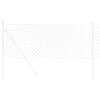 vidaXL Chain Link Fence Silver 25 x 0.6 m Galvanised Steel