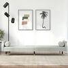 vidaXL Sofa Bed with Cushions Light Grey Velvet