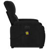 vidaXL Electric Stand up Massage Recliner Chair Black Microfibre Fabric