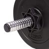 vidaXL Workout Bench with Weight Rack, Barbell and Dumbbell Set 90 kg