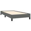 vidaXL Bed Frame without Mattress Dark Grey 100x203 cm Twin XL Fabric