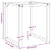 vidaXL Dining Table Legs O-Frame 60x60x73 cm Steel