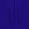 vidaXL Storage Cabinet Navy Blue 80x35x101.5 cm Steel