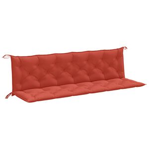 vidaXL Garden Bench Cushions 2 pcs Melange Red 200x50x7 cm Fabric