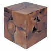 vidaXL Stools 4 pcs Brown 40x40x45 cm Solid Teak Wood
