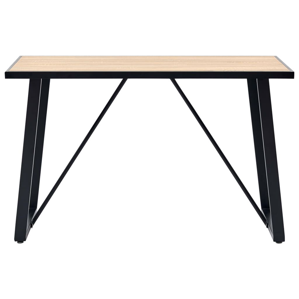 vidaXL Dining Table Oak 120x60x75 cm MDF