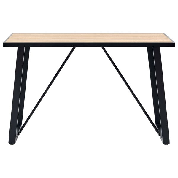 vidaXL Dining Table Oak 120x60x75 cm MDF