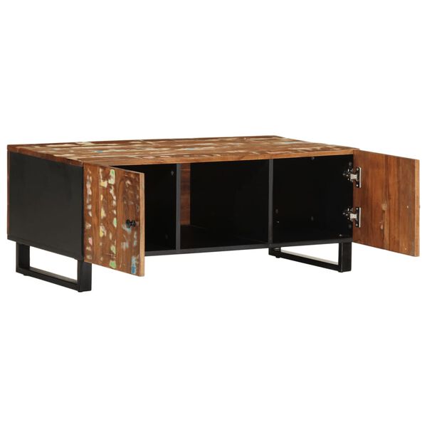 vidaXL Coffee Table 100x54x40 cm Solid Wood Reclaimed&Engineered Wood