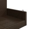 vidaXL Swing Bench Brown 119x56x48 cm Poly Rattan