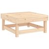 vidaXL Garden Footstools with Cushions 2pcs Solid Wood Pine