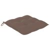 vidaXL Garden Chairs with Tea Table and Cushions Solid Acacia Wood