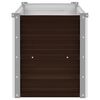 vidaXL Garden Raised Bed Brown 100x40x45 cm Galvanised Steel